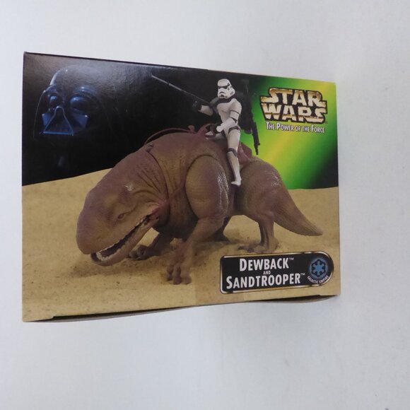NEW 1997 KENNER STAR WARS POWER OF THE FORCE DEWBACK & SANDTROOPER ACTION FIGURE - Picture 3 of 11